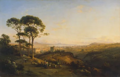 Nápoles desde Conocchia, 1838