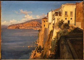 Teodoro Duclère: "La casa de Tasso en Sorrento", óleo, hacia 1862.