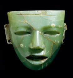 Máscara de jade. Arte Teotihuacano de México, circa 250-600
