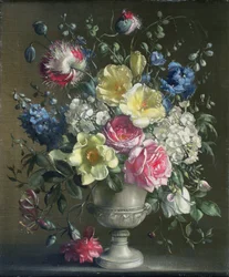 Flores de verano (óleo sobre lienzo)
