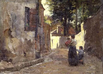 Una calle lateral, Honfleur