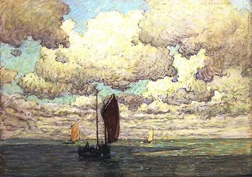 Nubes y barcos