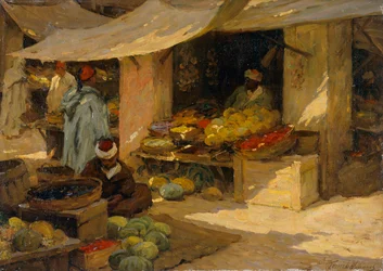 Mercado de frutas, Tánger