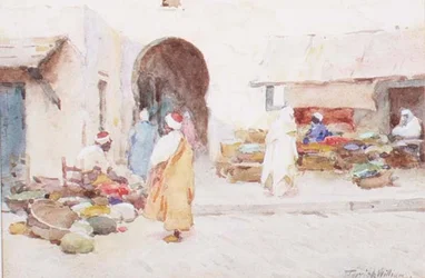 Vendedores de frutas, Kairouan
