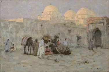 Kairuán, el último resplandor (óleo sobre tabla)