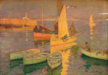 Resplandor del atardecer, St. Ives, 1925