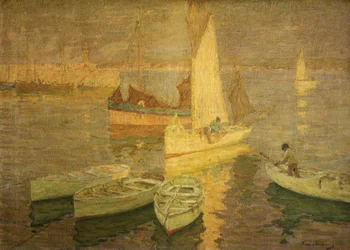 Resplandor del atardecer, St Ives, c.1925