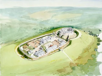 Castillo de Restormel, siglo XIV, c. 1990-2010