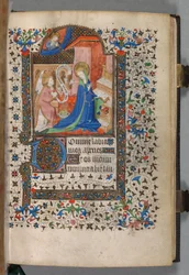 Libro de Horas (Uso de París): Fol. 37r, Anunciación