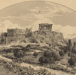 La Acrópolis desde el oeste, 1890