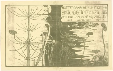 Cubierta de catálogo con plantas acuáticas