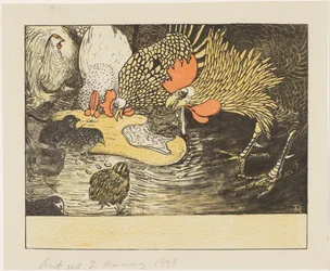 Gallos y polluelos
