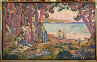 Bañistas junto al Mar, 1907-08