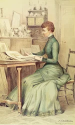 SAR La Princesa de Gales (luego Reina Alexandra) en Marlborough House, de Vanity Fair, 1882