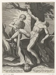 Apolo marchita a Marsyas