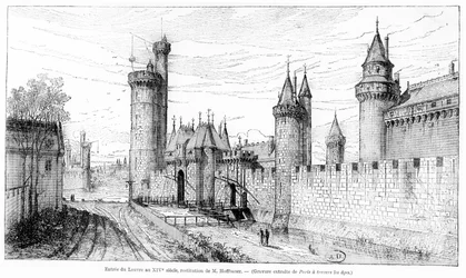 Entrada al Louvre en el siglo XIV, 1885