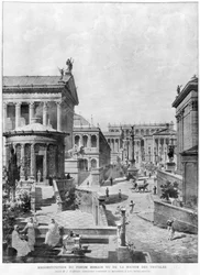 El Foro Romano de la Antigüedad, 1914
