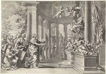 Representación alegórica: el templo de la sabiduría (Sapienta)