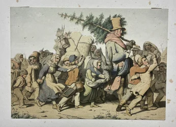 San Nicolás rodeado de niños