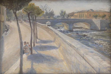 El río Liri, Italia