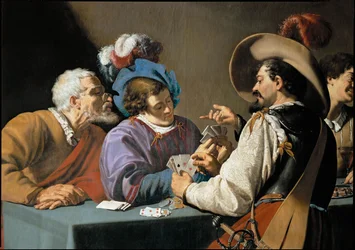 Los tahúres (óleo sobre lienzo)