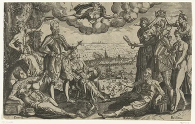 Comparación entre Oranje y Alva, con la Furia española de fondo, hacia 1577