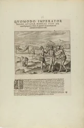 Quomodo Imperator/Regni Guianae, Nobiles Suos Or-/Nare.... (del libro, Americae, partes siete y ocho)