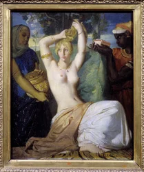 La toilette de Esther o Esther adornándose para ser presentada al rey de Persia Asuero I (Jerjes I)