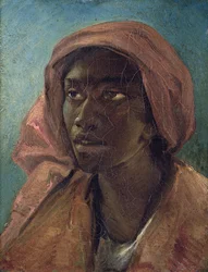 Una joven mujer negra