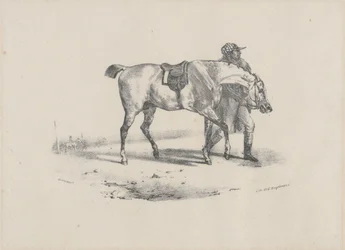 Caballo al que se le da un paseo antes de la carrera (A Horse Being Walked Before the Race)