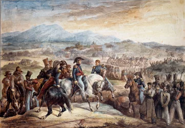 Guerra de Independencia de Chile: Vista de la Batalla de Maipú (Maipo cerca de Santiago de Chile 5/04/1818)