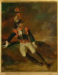 Cuirassier blesse, sketch ...