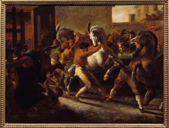 Carrera de caballos libre en Roma
