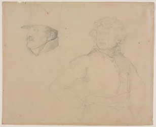 Géricault - Estudio de dos soldados, 1818-1819