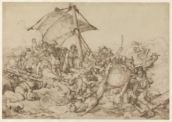 La balsa con los náufragos de la fragata «La Medusa»
