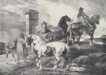 Caballos yendo a una feria, 1821