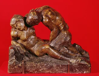 Júpiter y Antíope (segundo lado), c.1818 (piedra con pátina marrón)