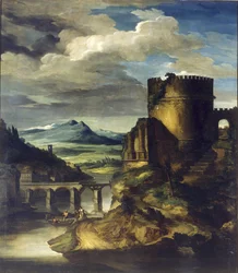 Paisaje con una tumba