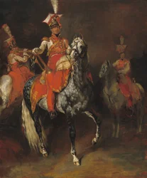 Trompetistas montados de la Guardia Imperial de Napoleón, 1813-1814