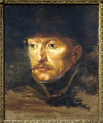 Retrato del Teniente Dieudonne. Pintura de Théodore Géricault (1794-1824), óleo sobre lienzo, circa 1812. Arte francés