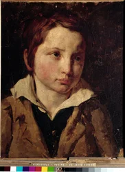 Retrato de un niño joven, probablemente Olivier Bro (óleo sobre lienzo)