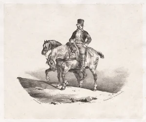 Cartero o Dos caballos enganchados, 1823