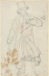 Estudio para «Soldado suizo en el Louvre»