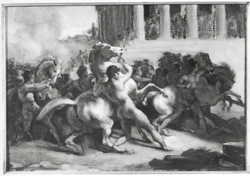 Estudio para la Carrera de los Caballos Bárbaros