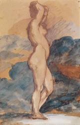 Estudio de una mujer desnuda