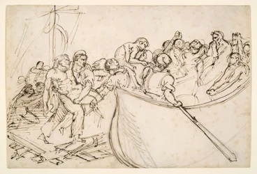 El rescate de los supervivientes de la balsa de la Medusa
