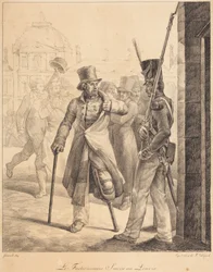 El centinela suizo en el Louvre (Le factionnaire Suisse au Louvre)