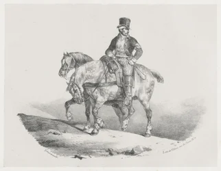 Un postillón o Los dos caballos enjaezados (A Postilion or The Two Harnessed Horses)