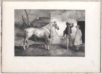 Un caballo viejo a la puerta de una posada (An Old Horse at the Door of an Inn)