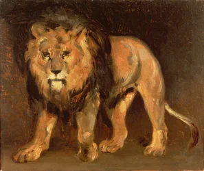 León caminando